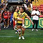 Simaima Taufa played her 15th game for Australia in last week's victory over Papua New Guinea.