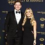 Harry Grant and Brooke Loiero on the red carpet. Picture: Jonathan Ng