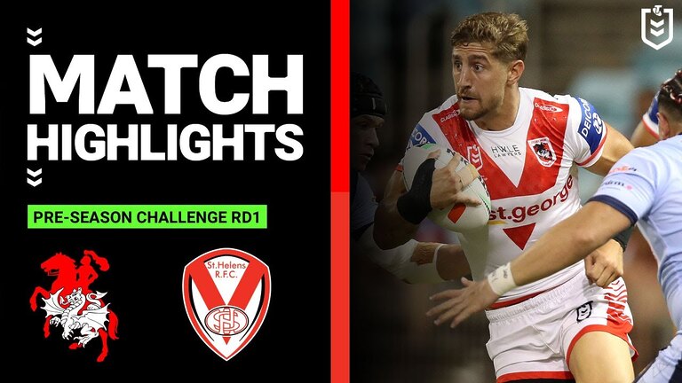 NRL Pre-Season 2023 | St George Illawarra Dragons v St Helens | Match Highlights