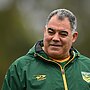 Kangaroos Coach Mal Meninga has challenged his side to ‘get it right’ and atone for their loss to the Kiwis in the Pacific Championship final last year. Picture: Getty Images