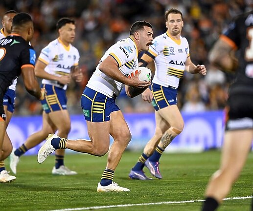 Reagan Campbell-Gillard in action for the Eels in the 2024 season.