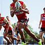 Daniel Saifiti at Dolphins pre-season training.