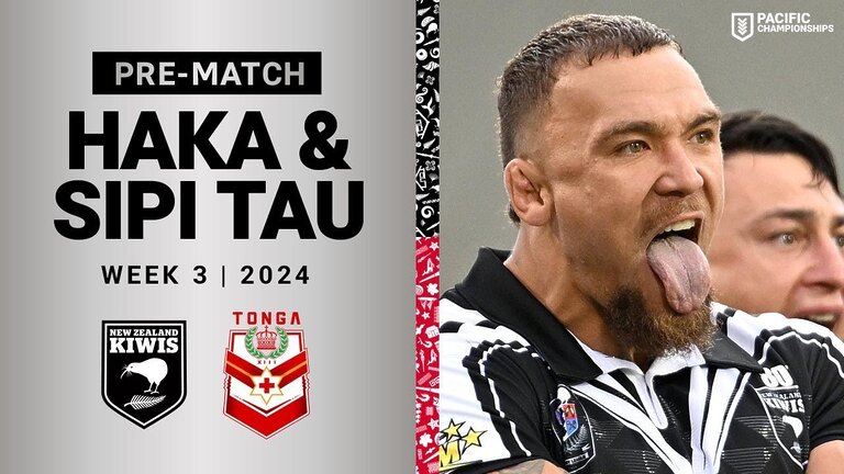 Pacific Championships 2024 | Haka & Sipi Tau | Kiwis v Tonga | Pre-Match Ceremony