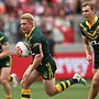 Tom Dearden and Tom Trbojevic put on a clinic for the Kangaroos. (Photo by Matt King/Getty Images)