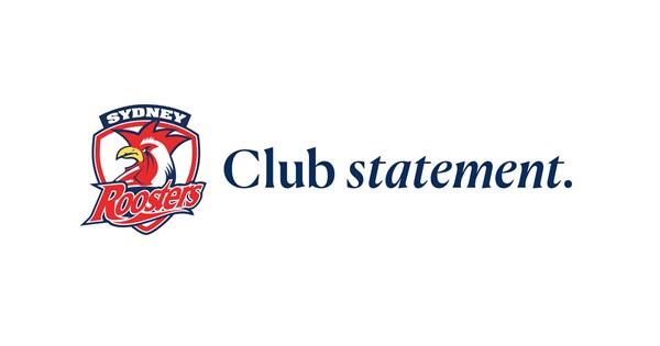 Sydney Roosters Statement Regarding Terrell May