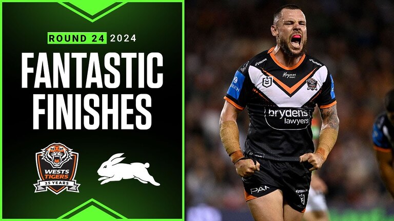 Top highlights: Wests Tigers vs Rabbitohs 2024 - Round 24