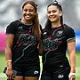 Kiwi Ferns debutants Brooke Talataina and Mackenzie Wiki.