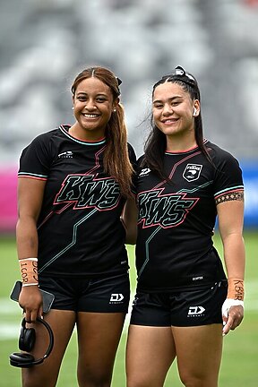 Kiwi Ferns debutants Brooke Talataina and Mackenzie Wiki.