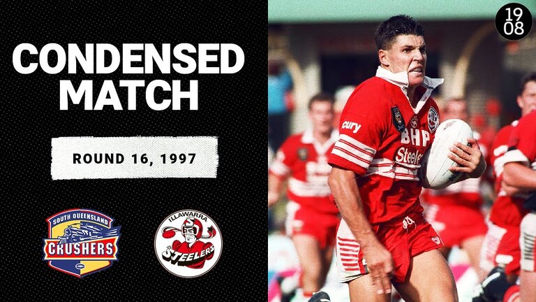 South Queensland Crushers v Illawarra Steelers | Round 16, 1997 | Condensed Match | NRL