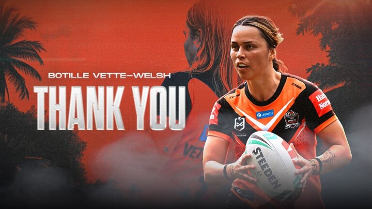 Vette-Welsh to depart Wests Tigers