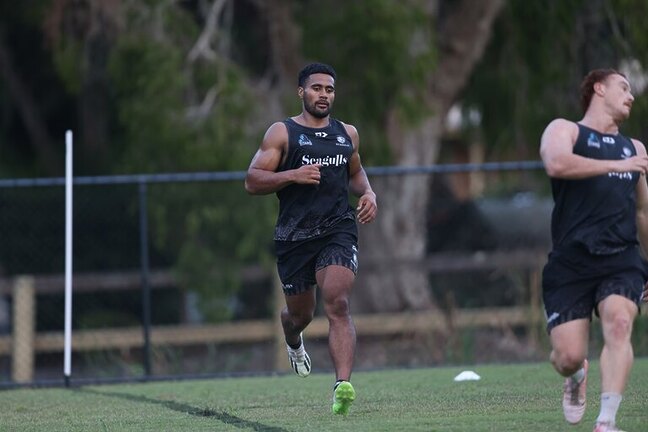 Collins in pre-season with Tweed. Photo: Bailey Sands/Tweed Seagulls