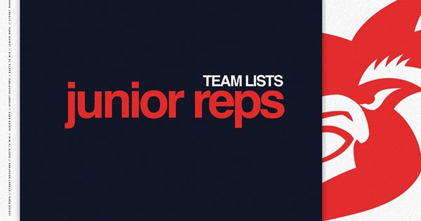 JUNIOR REPRESENTATIVES TEAMLISTS – Saturday, 1st March, 2025