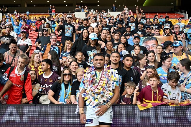 Tony Francis after making NRL debut against the Broncos.