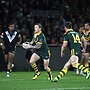 Todd Carney in action for the Kangaroos in 2010.