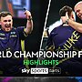 Luke Littler against Michael van Gerwen in the World Darts Championship final