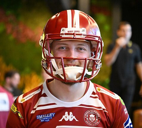 Wigan fans paint Fremont Street cherry and white