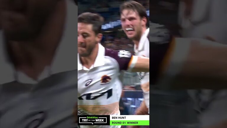 Ben Hunt back as a Bronco and firing for the Round 1 Drinkwise Try of the Week!