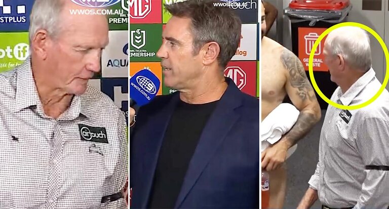 Wayne Bennett's brutal snub of Brad Fittler before dressing room act for Dolphins players