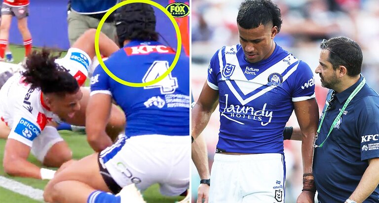 Bulldogs facing massive Stephen Crichton blow as NRL fans accuse captain of 'dirty' act