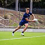 Tom Duffy trains with the Cowboys ahead of his NRL debut.