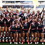 Jasmin Strange helped Los Angeles Roosters to their first silverware at the NRL Vegas Nines.