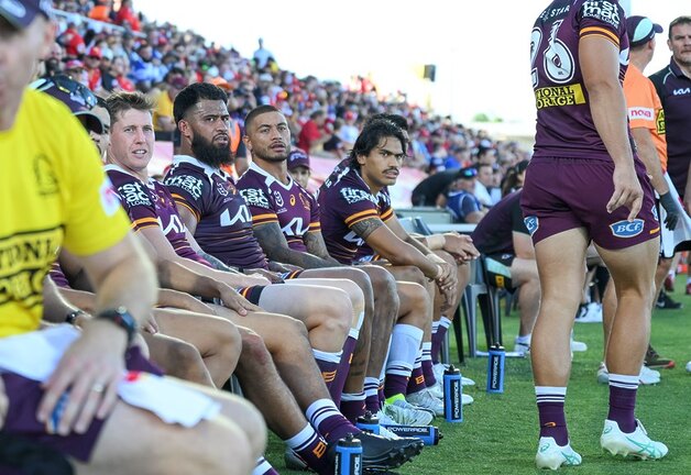 Payne Haas came off early in Brisbane's Pre-Season Challenge win over the Bulldogs, sparking injury concerns.