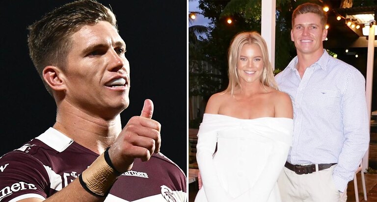 Reuben Garrick shares special news about fiancee as Manly rocked by season-ending injury