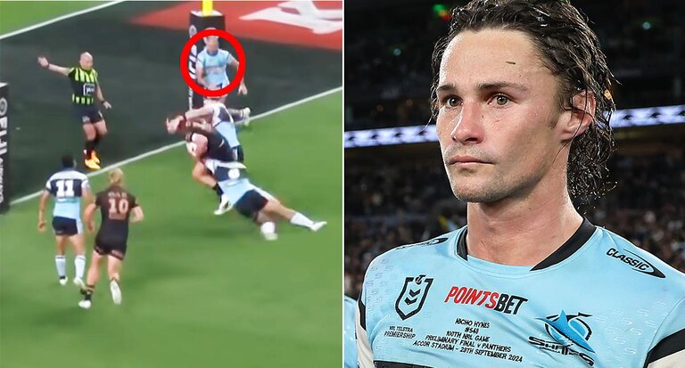 Calls intensify for Nicho Hynes switch as concerning footage emerges of Cronulla teammate