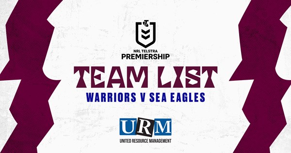 Team List: NRL Round 2 vs Warriors