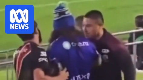 Sea Eagles player Gordon Chan Kum Tong filmed grabbing Warriors fan during shock NRL loss