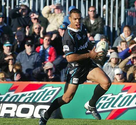 Amos Roberts bagged 23 tries in 23 games for Penrith in 2004.