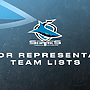 Senior Representative team lists: Round 1