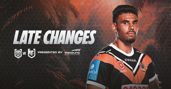 Late Changes: NRL Round 1 vs Knights