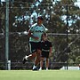 Ben Te Kura at Broncos training.