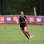 Lauren Brown at Maroons training.