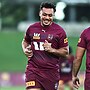 Jeremiah Nanai at Maroons training before Game One.