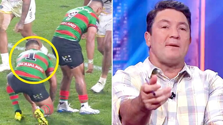 Nathan Hindmarsh's warning for Latrell Mitchell over divisive try after breaking 'unwritten rule'