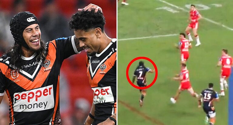 Dragons dudded in Tigers incident that went unnoticed as 'worst play ever' stuns NRL world