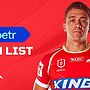Dolphins Team List: Round 10 v Eels