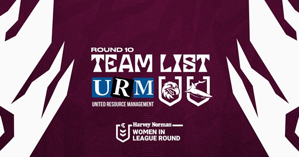 Team List: NRL Round 10 vs Sharks