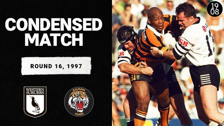 Western Suburbs Magpies v Balmain Tigers | Round 16, 1997 | Condensed Match | NRL