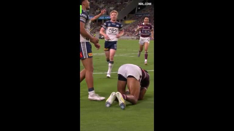 Jason Saab Tries in North Queensland Cowboys vs Manly-Warringah Sea Eagles