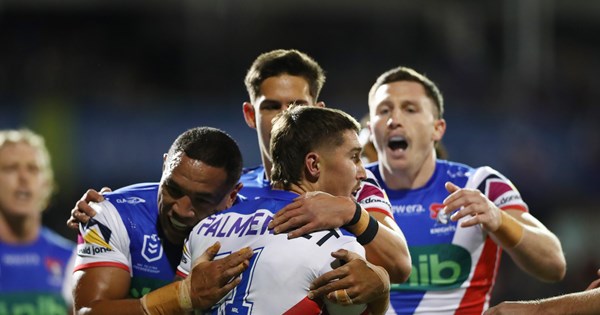 Lucas hat-trick highlights Knights victory over Penrith in Bathurst
