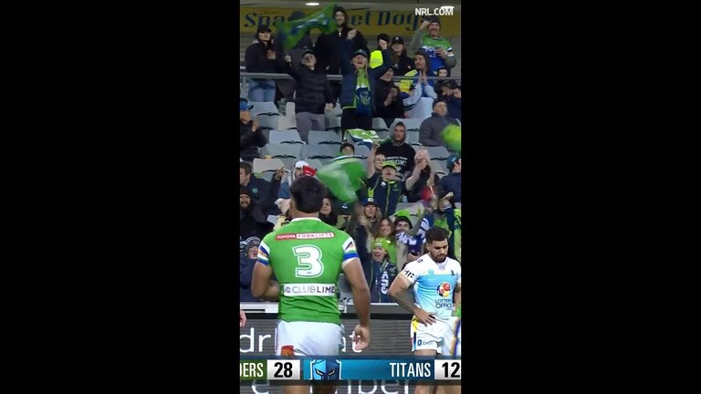 Matthew Timoko Tries in Canberra Raiders vs Gold Coast Titans