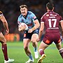 Max King runs into the Queensland defence.