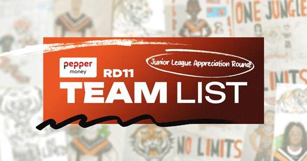 Team List: NRL Round 11 vs Rabbitohs