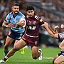 Robert Toia performed well for the Maroons in his debut.