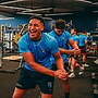 Loko all smiles during a gym session with NSW's Under 19s Origin squad.