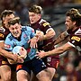 Max King has taken confidence from his Blues debut in Origin I and is looking to step up after being promoted to start alongside Payne Haas in the frontrow.
