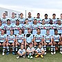 Blayke Brailey (front row, fourth from left) with the premiership-winning 2015 SG Ball squad.